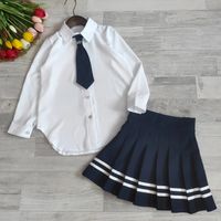 Шкільний комплект блузка  на дівчинку спідниця теніска ріст 122