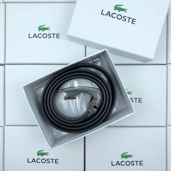 Мужской ремень Lacoste с пряжкой автомат купить пояс ремінь чоловічий