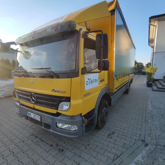Mercedes Atego 1222, faktura VAT cena brutto,, winda, firanka, plandek