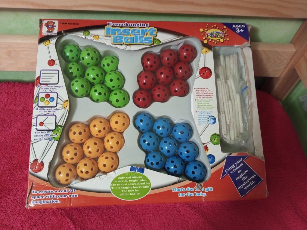Klocki konstrukcyjne 3D Insert Balls