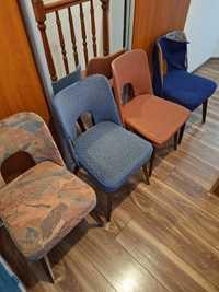 Krzesła typu muszelka 4 szt do renowacji