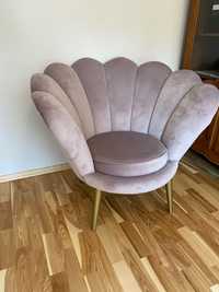 Fotel designerski muszla