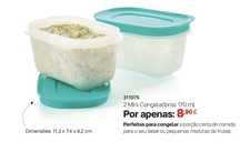 2 mini congeladoras 170 ml