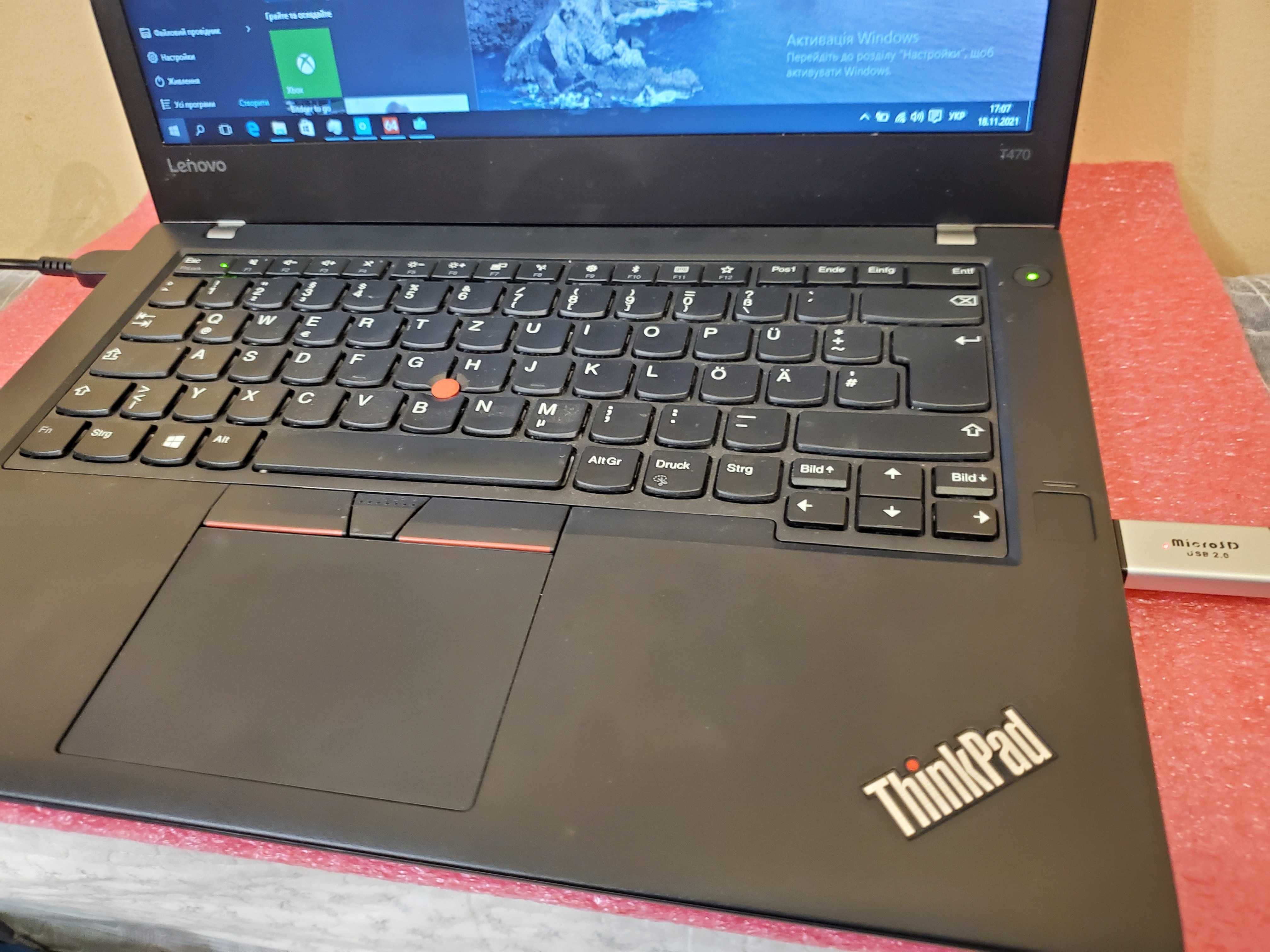 Lenovo ThinkPad T470 14" Core i5-6300U 8GB 256GB SSD що Новий