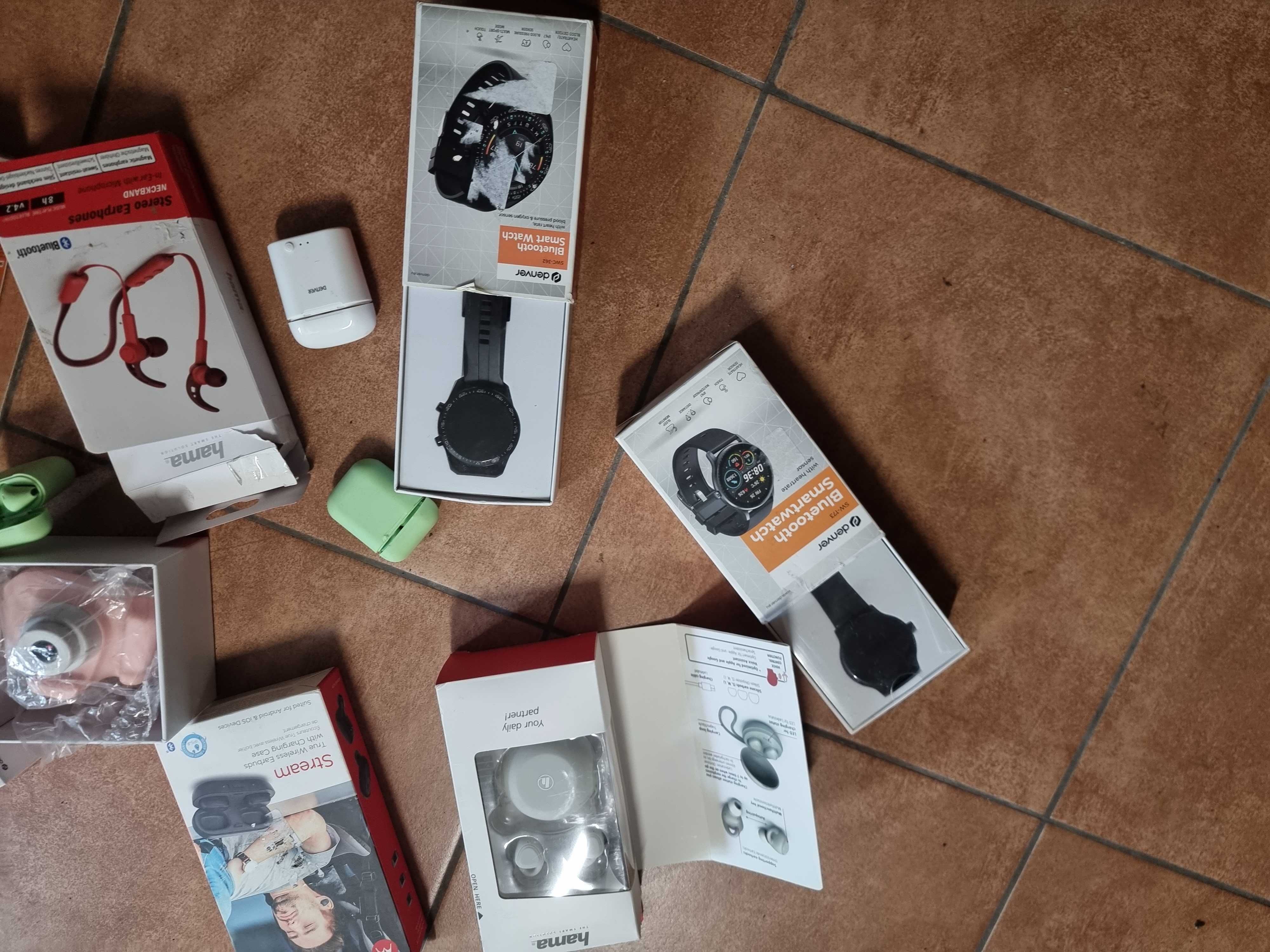 Mix elektroniki smartwatch sluchawki bluetooth itp zwroty