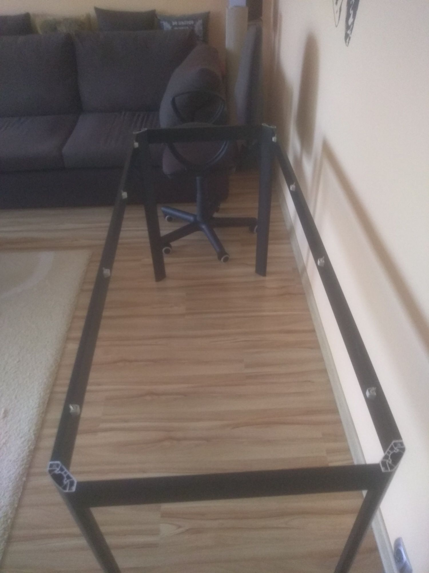 Stelaż czarny pod biurko stół solidny tanio