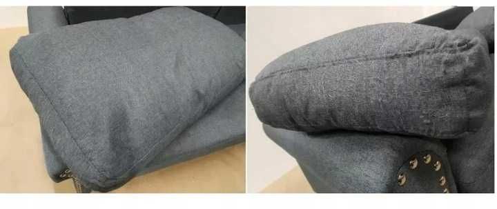 Sofa Kanapa CHESTERFIELD szara antyczna antyk 3 osobowa XXL