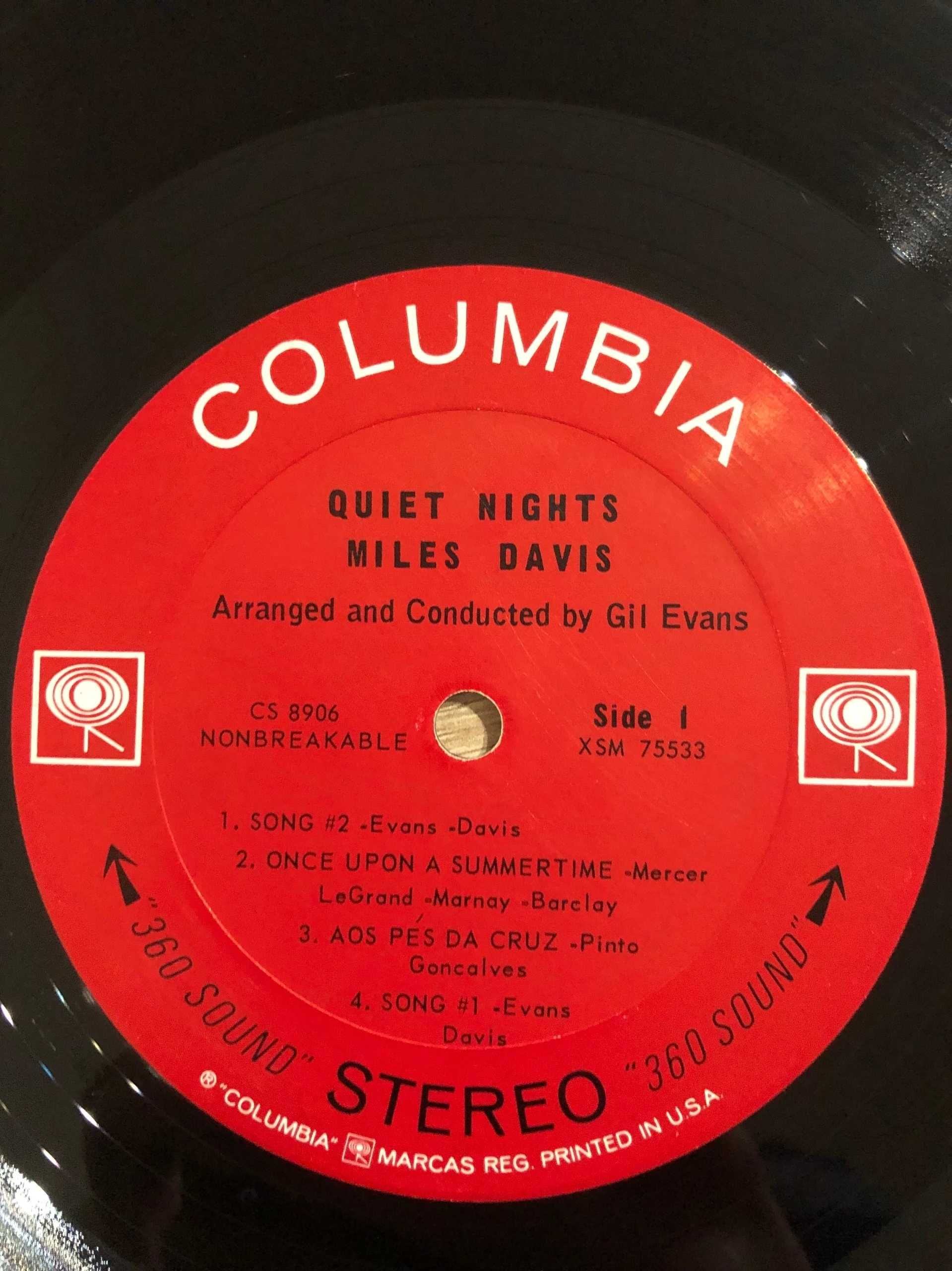 Miles Davis Quiet Nights 1 Press USA STEREO 1964 EX- LP