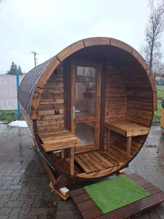 Sauna ogrodowa 2,4 m OD RĘKI  BECZKA SPA Ogrodowe
