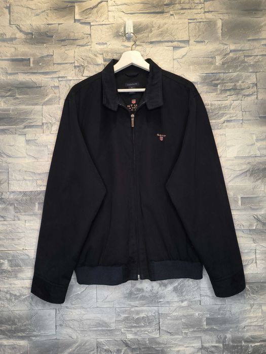 Kurtka Wiatrówka Gant Harrington Bomberka Granatowa Logo