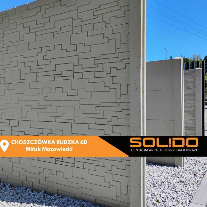 Ogrodzenie betonowe – deska – różne wzory i kolory