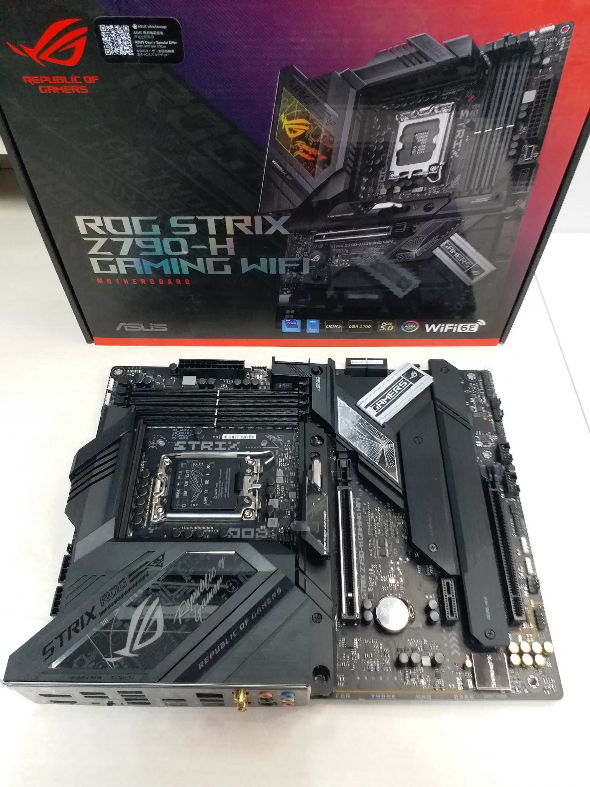 Топ плата Asus ROG Strix Z790-H Gaming WiFi  LGA 1700,  DDR5