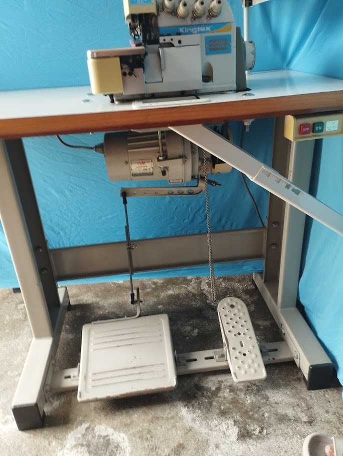 Maquina corta e cose Kingtex 2 agulha