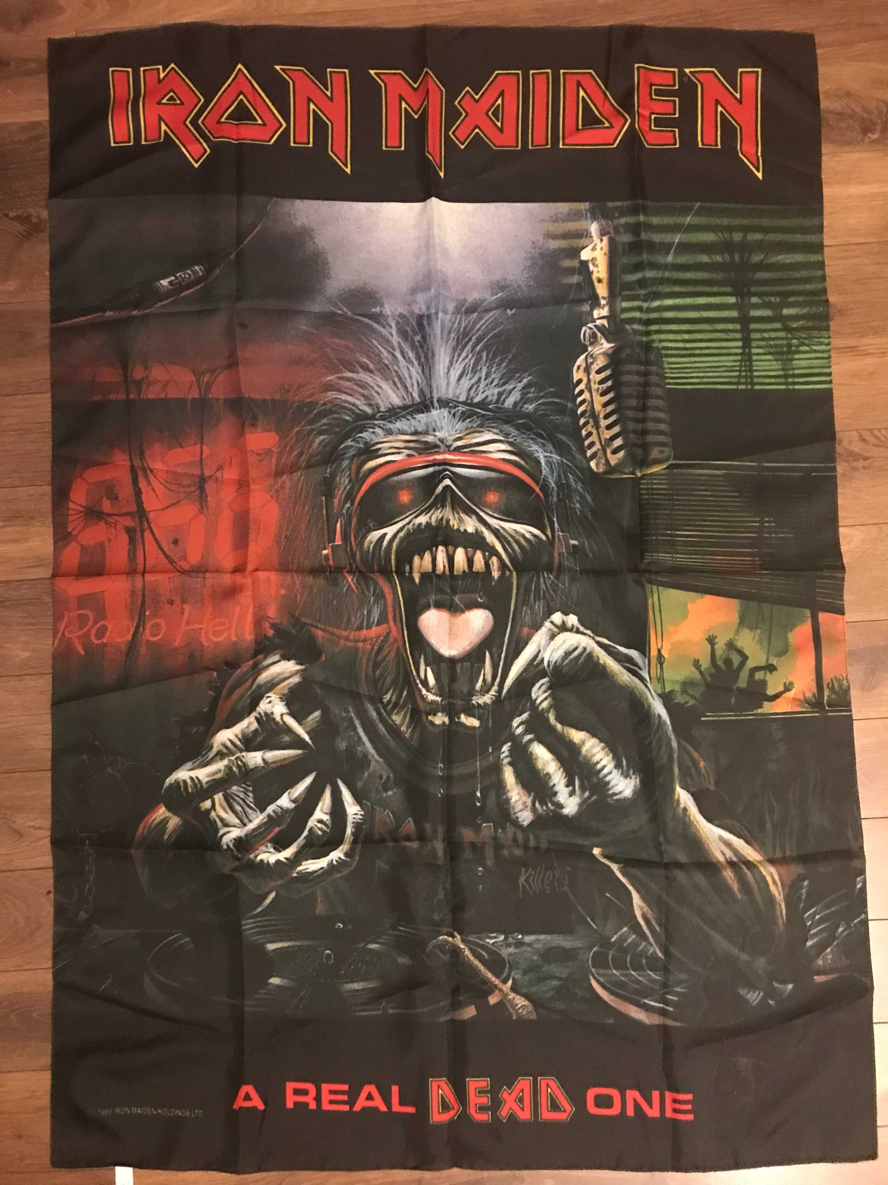 Iron Maiden Live after death. Płyta winylowa. 1985 + Flaga