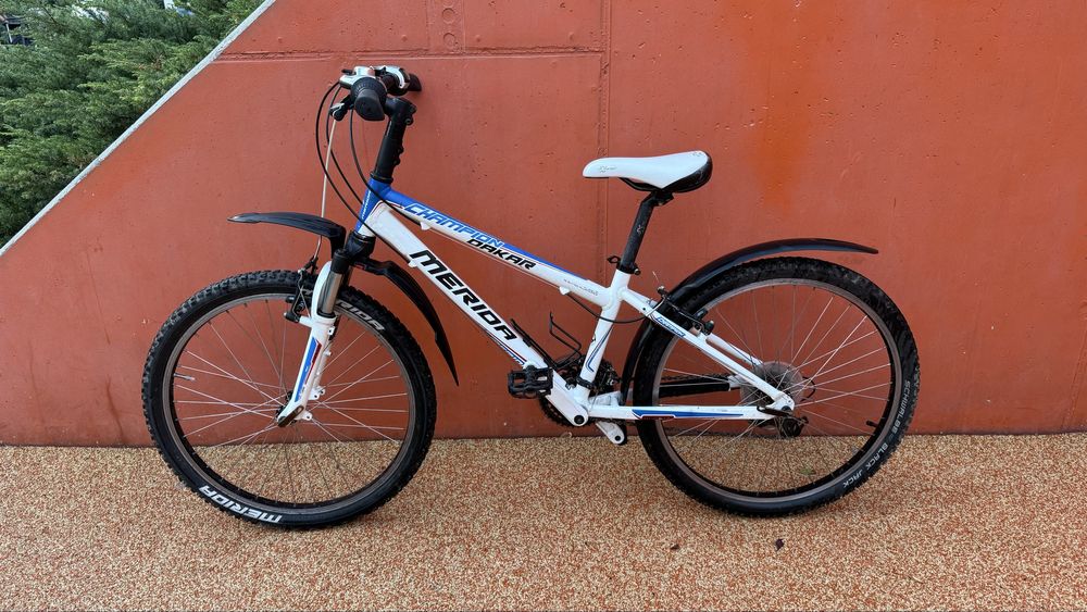 Rower Merida Dakar 13”, 33 cm. Osprzęt Shimano.