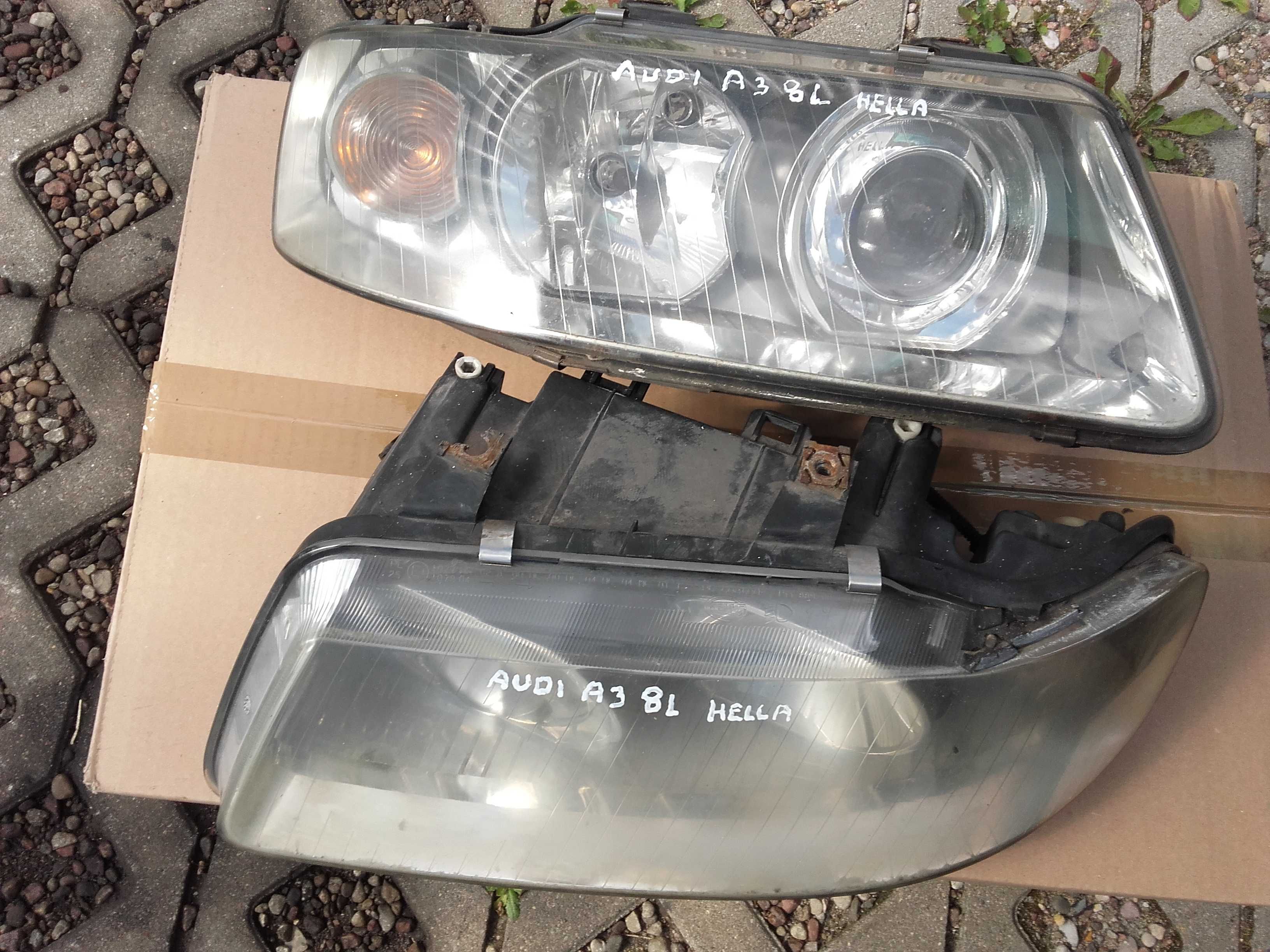 Audi a3 8L lampy przednie Hella