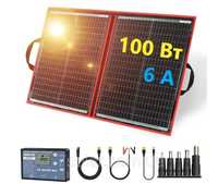 Портативна сонячна панель(батарея) Dokio FFSP 100 Вт з контролером