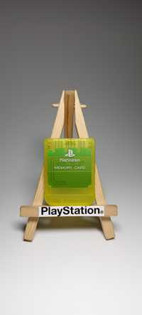 Oryginalna Karta Pamięci do konsoli PlayStation 1 Ps1 Psx Lemon Yellow