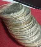 Moedas de  prata