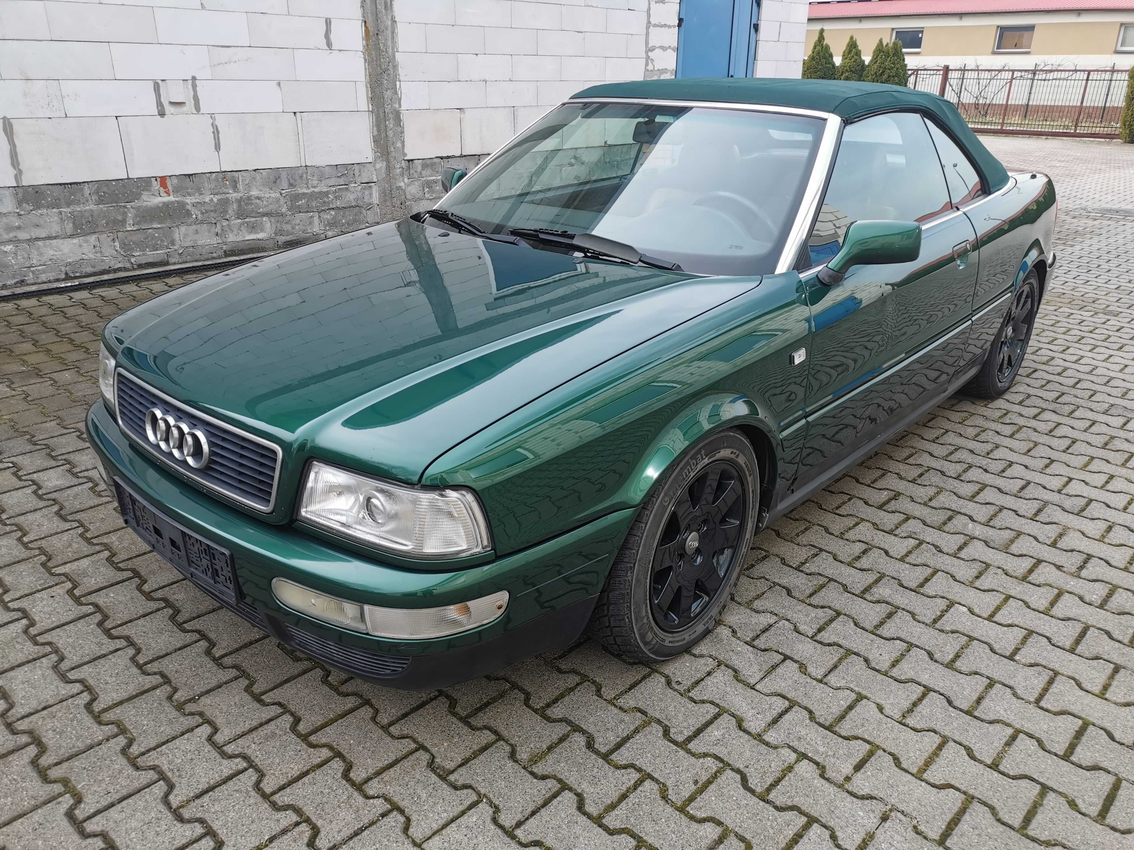 Audi 80 B4 Cabrio 2.6v6 manual 1998r zielony klimatyzacja skóra