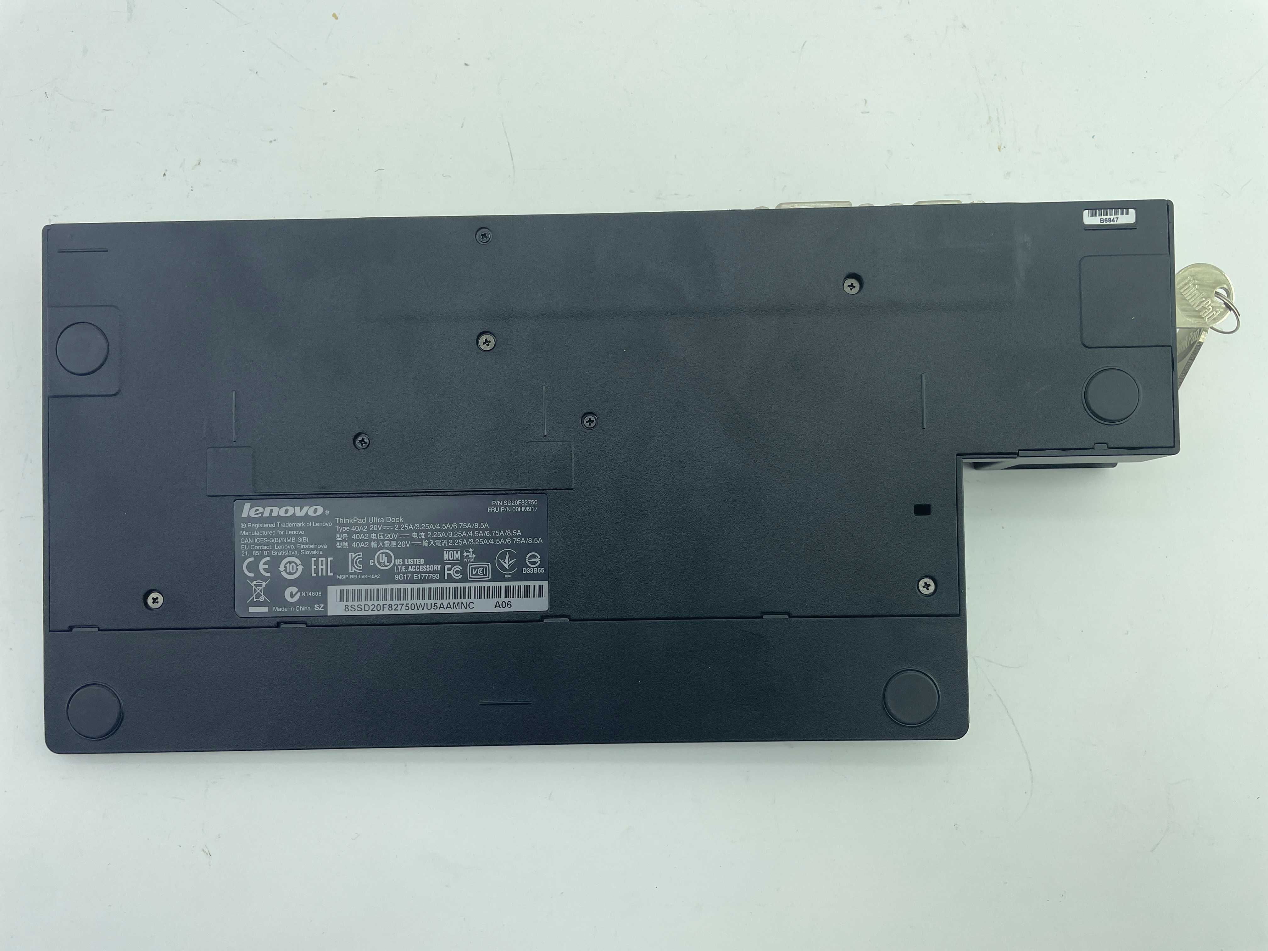Stacja Lenovo ThinkPad Ultra Dock Type 40A2 (z kluczykiem) T460p, X270