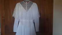 Vestido de Noiva Tamanho XS com véu muito comprido incluído