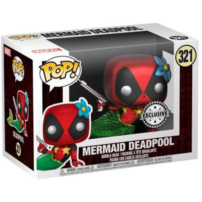 Funko POP and Tee Marvel Deadpool Mermaid