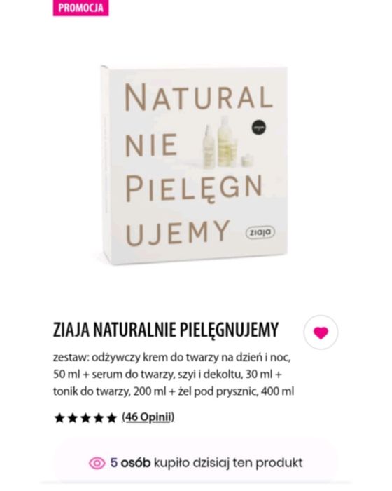 Zestaw prezentowy kosmetyków damski ziaja