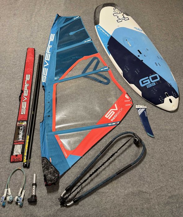 Starboard GO + Severne Redback  - zestaw windsurfing