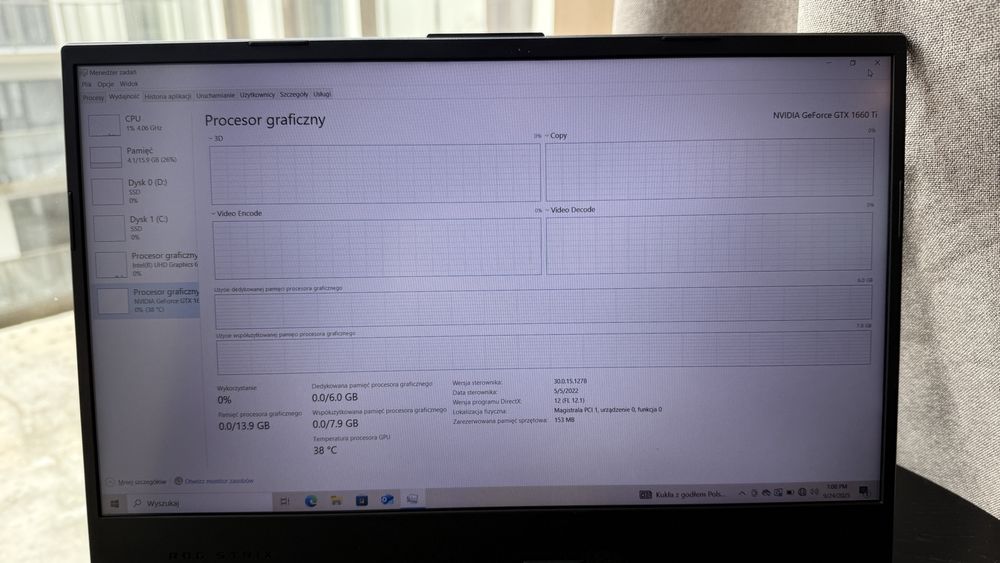 Laptop asus 15,6 cali