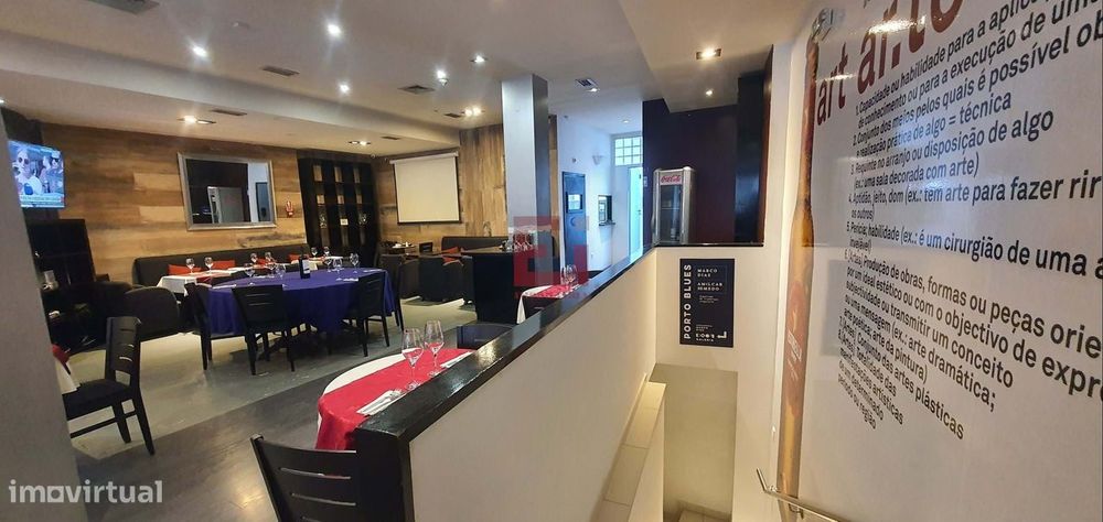 Trespasse  Restaurante com 2 pisos e com esplanada na Boavista