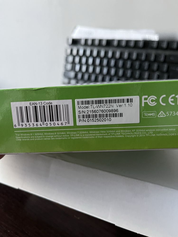 TP-Link TL-WN722N v1.1 WiFi USB do Kali Linux monitor injection