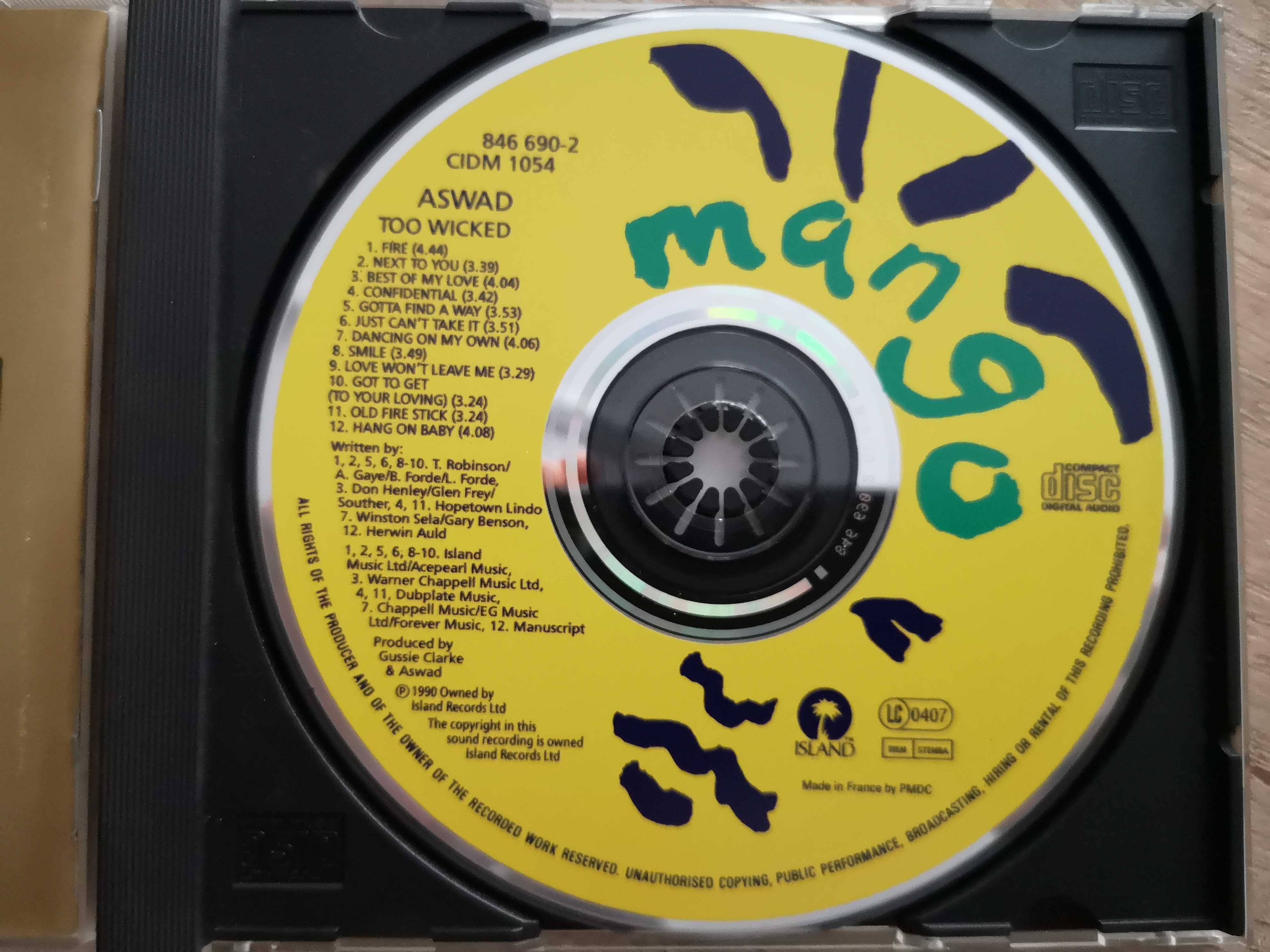 Aswad CD Too Wicked wyd. Island/Mango 1990 - Poznań