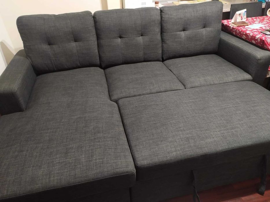 Sofá Cama c/ Chaise Longue