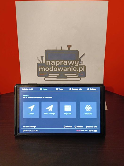 Nintendo switch oled modchip Hekate atmosphere Hwfly kamikadze