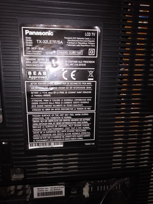 Panasonic tx32-le телевизор