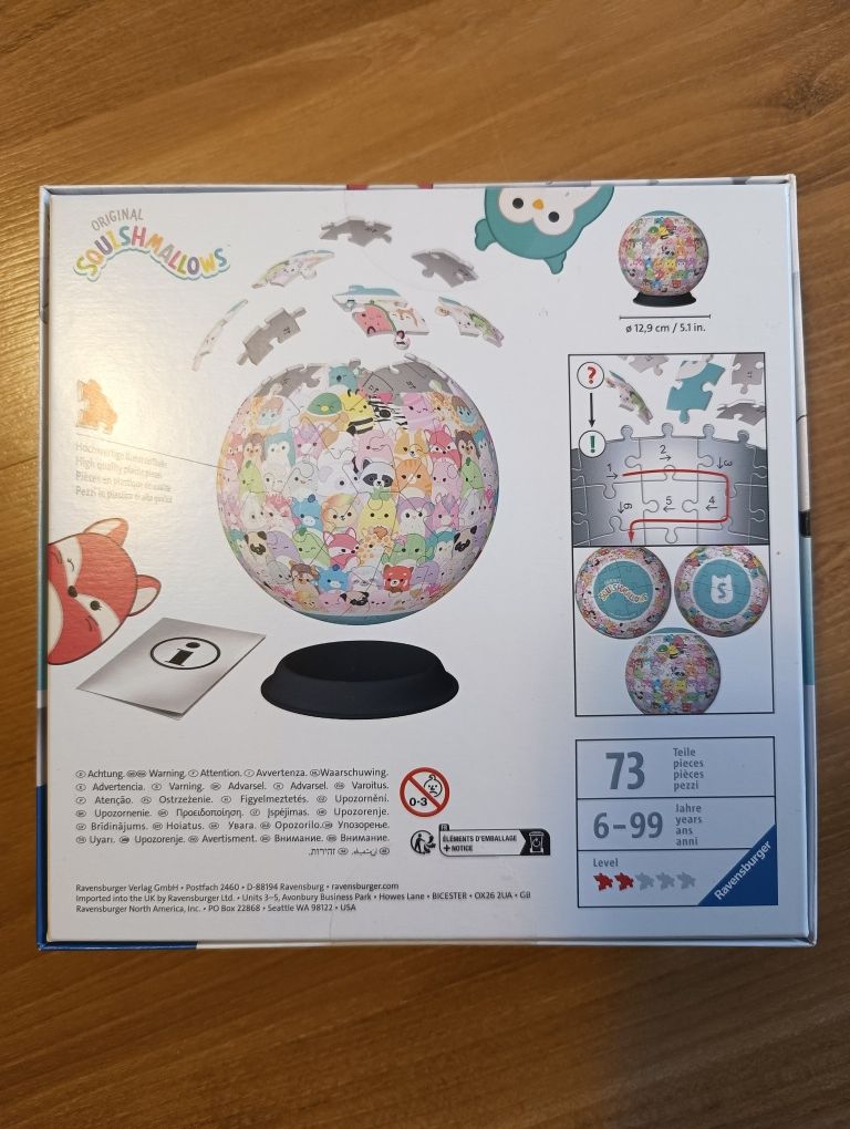 NOWE! Puzzle 3D Squishmallows Ravensburger (wiek 6+)