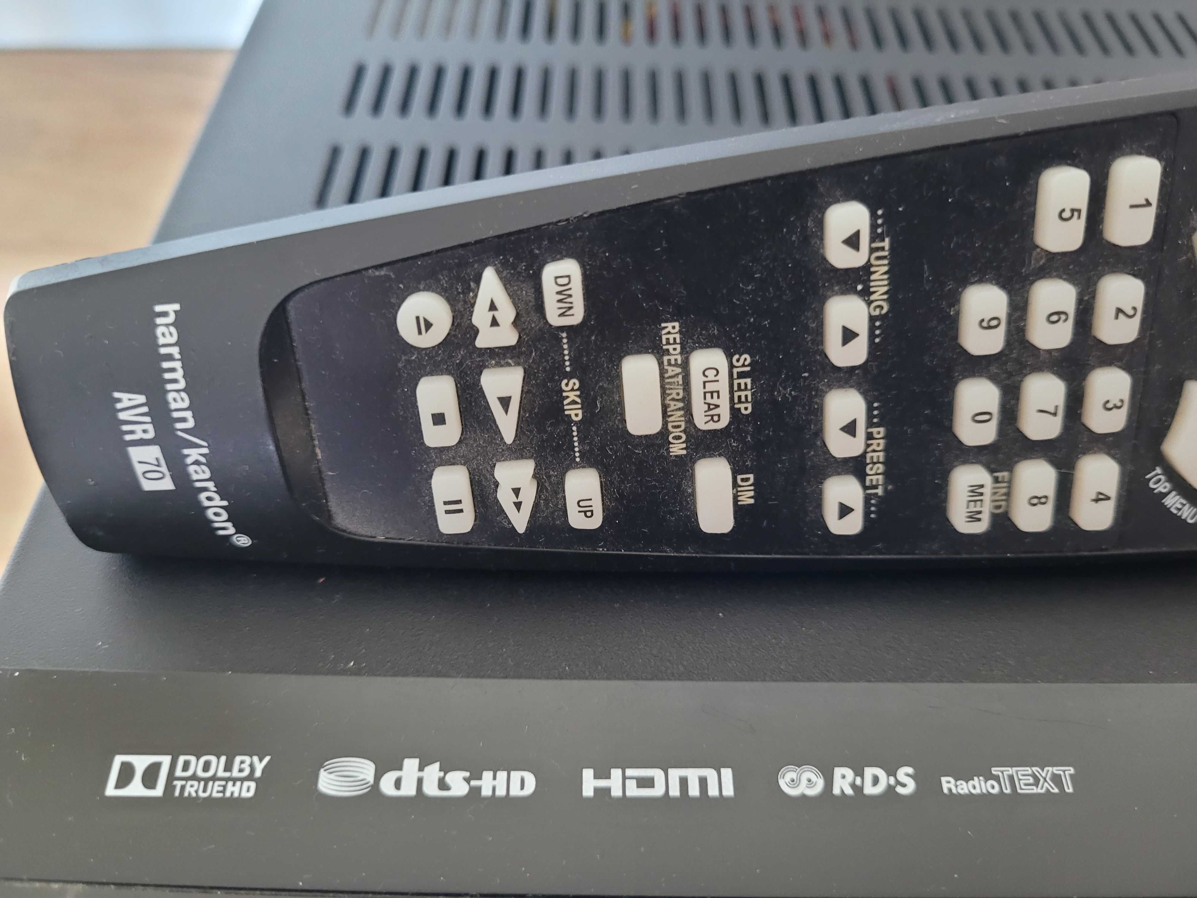 Amplituner Harman/Kardon AVR 70 + pilot + głośniki