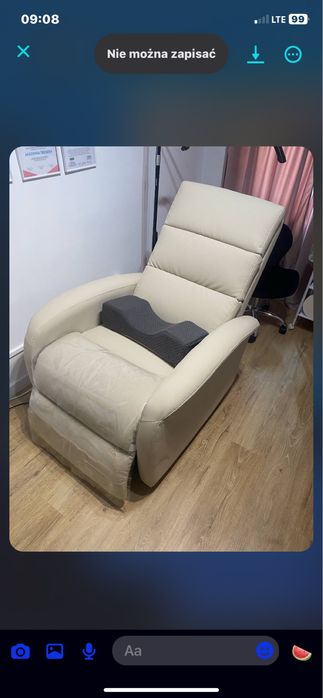 Fotel do manicure / łóżko do stylizacji rzęs