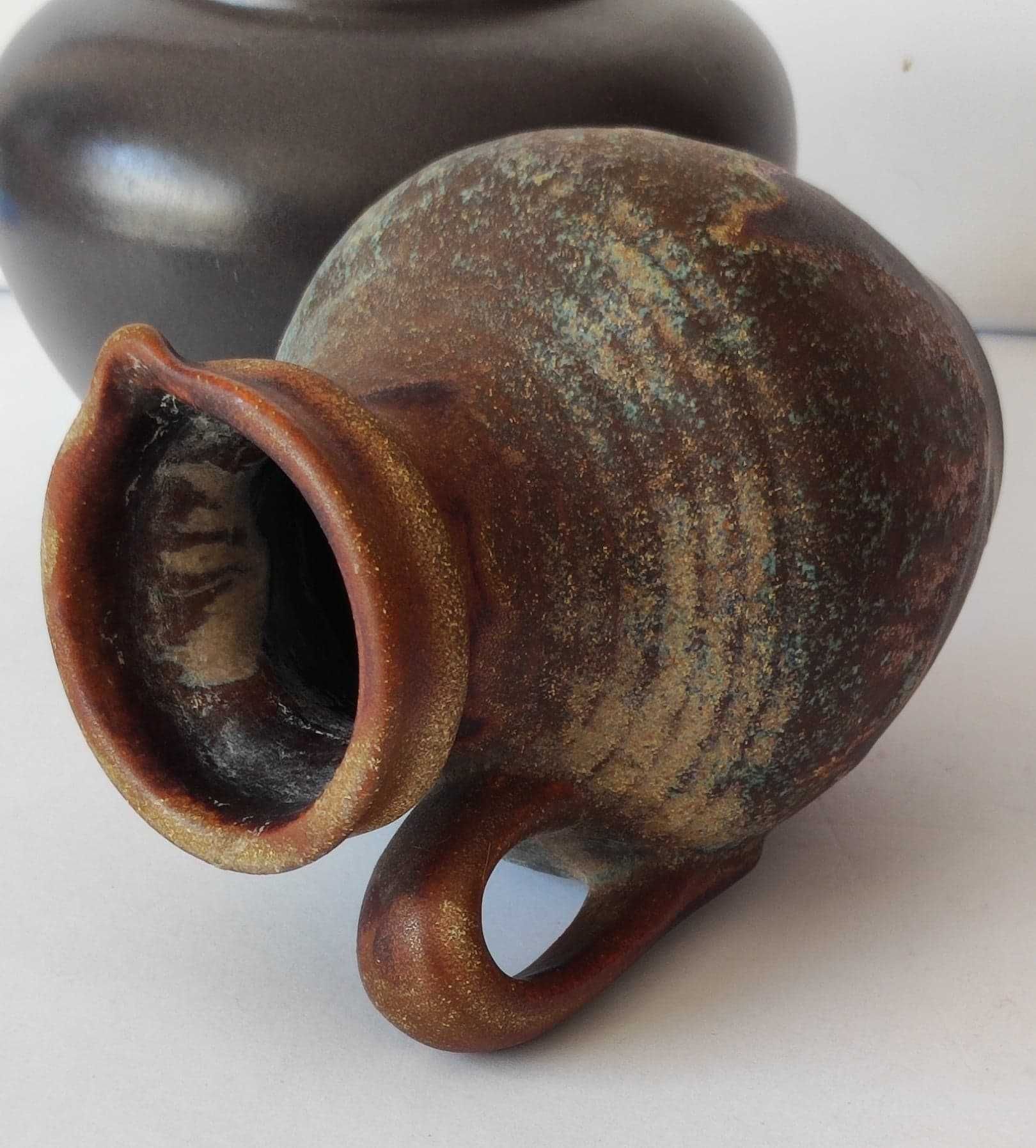 Stara ceramika wazon dzbanek numerowany 345/15 Design Fat Lava
