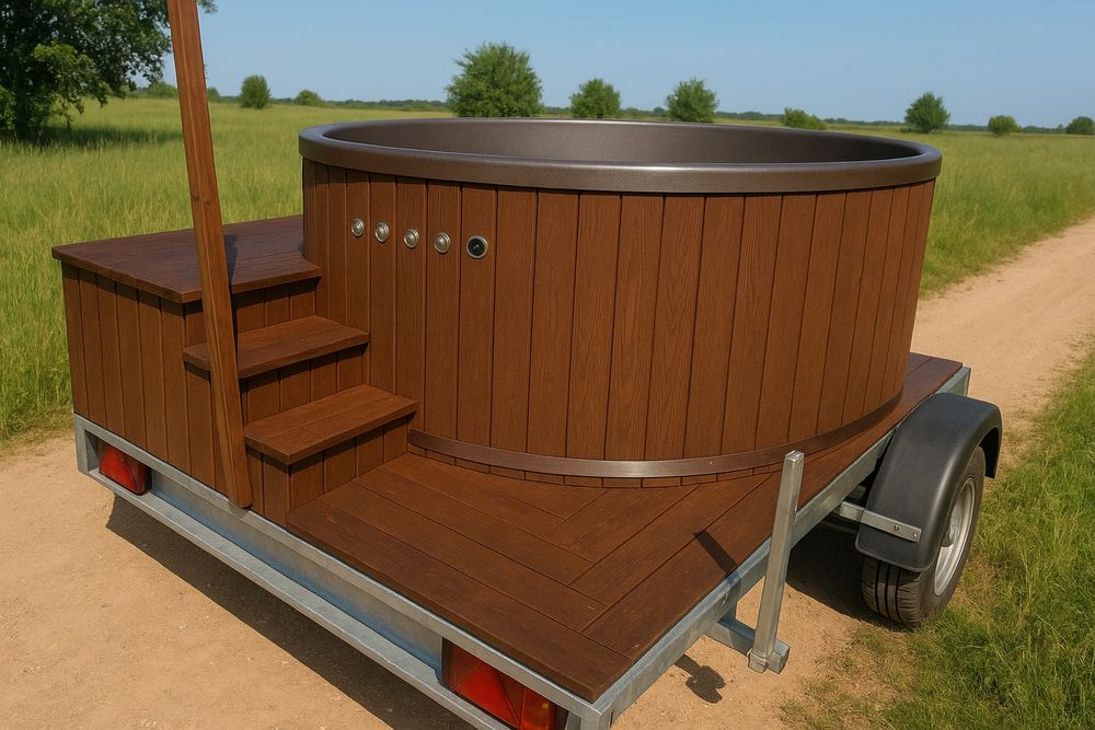 Mobilna balia na przyczepce, jacuzii - gotowy biznes