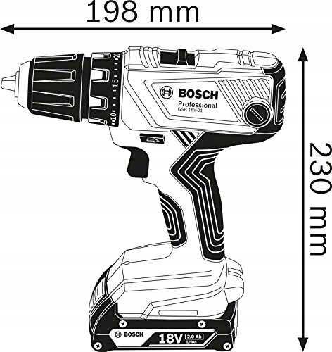 Wiertarko wkrętarka Bosch Proffesional GSR18V-21