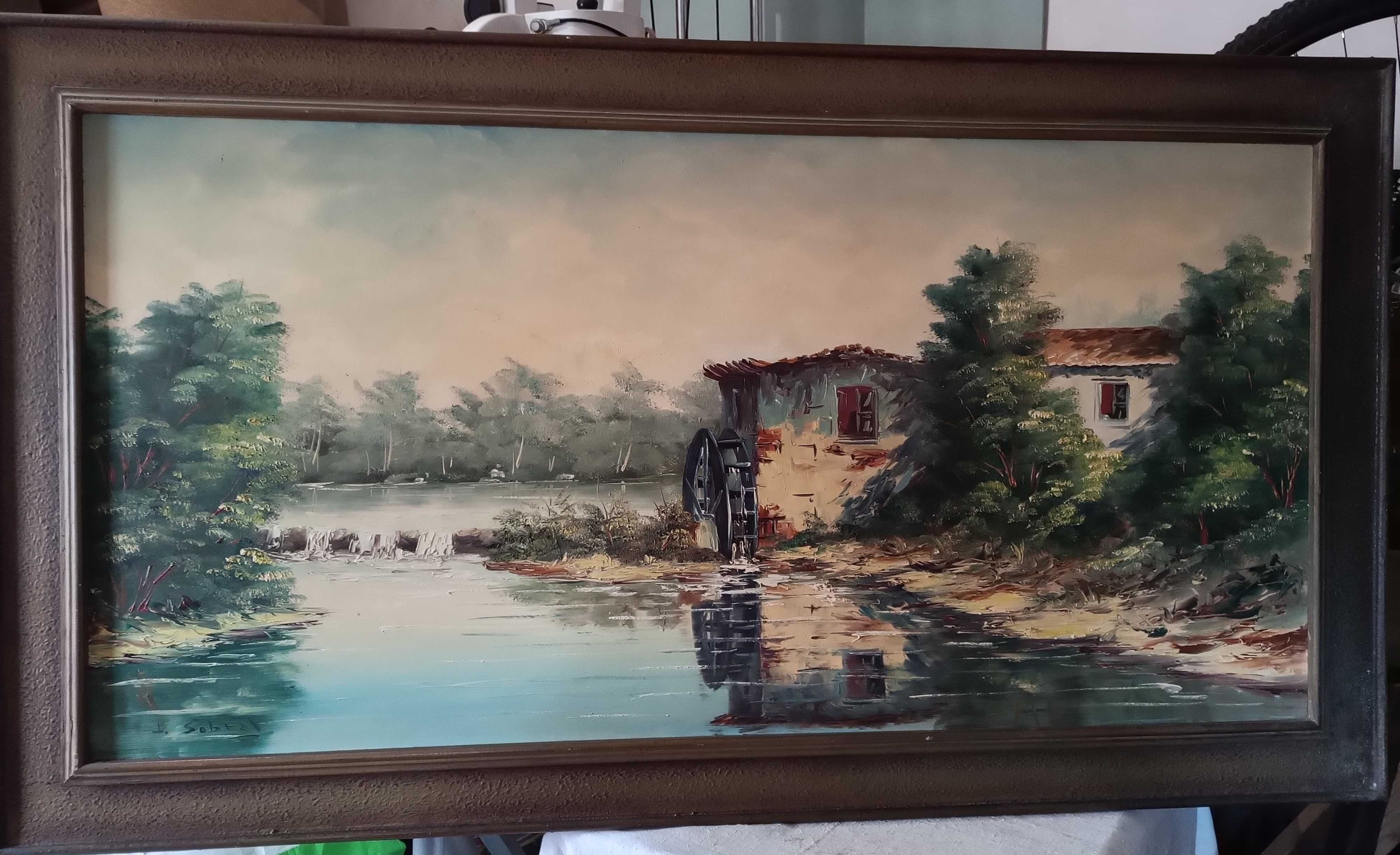 Baixa Grande Oportunidade - Pintura a óleo original de J. Sobral