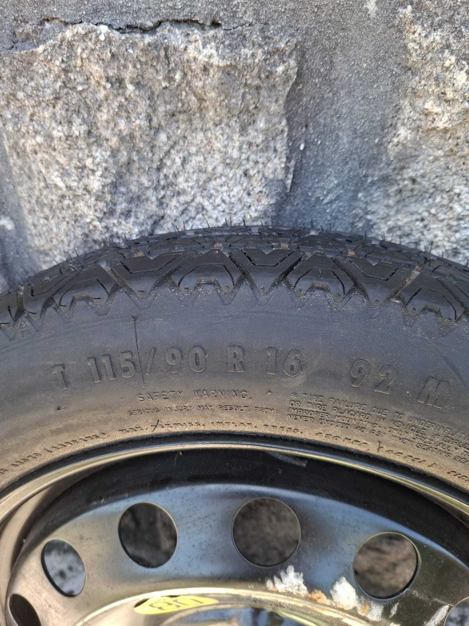 Pneu Suplente 115/ 90  R16  92M - Jante / Roda - Nunca Usado