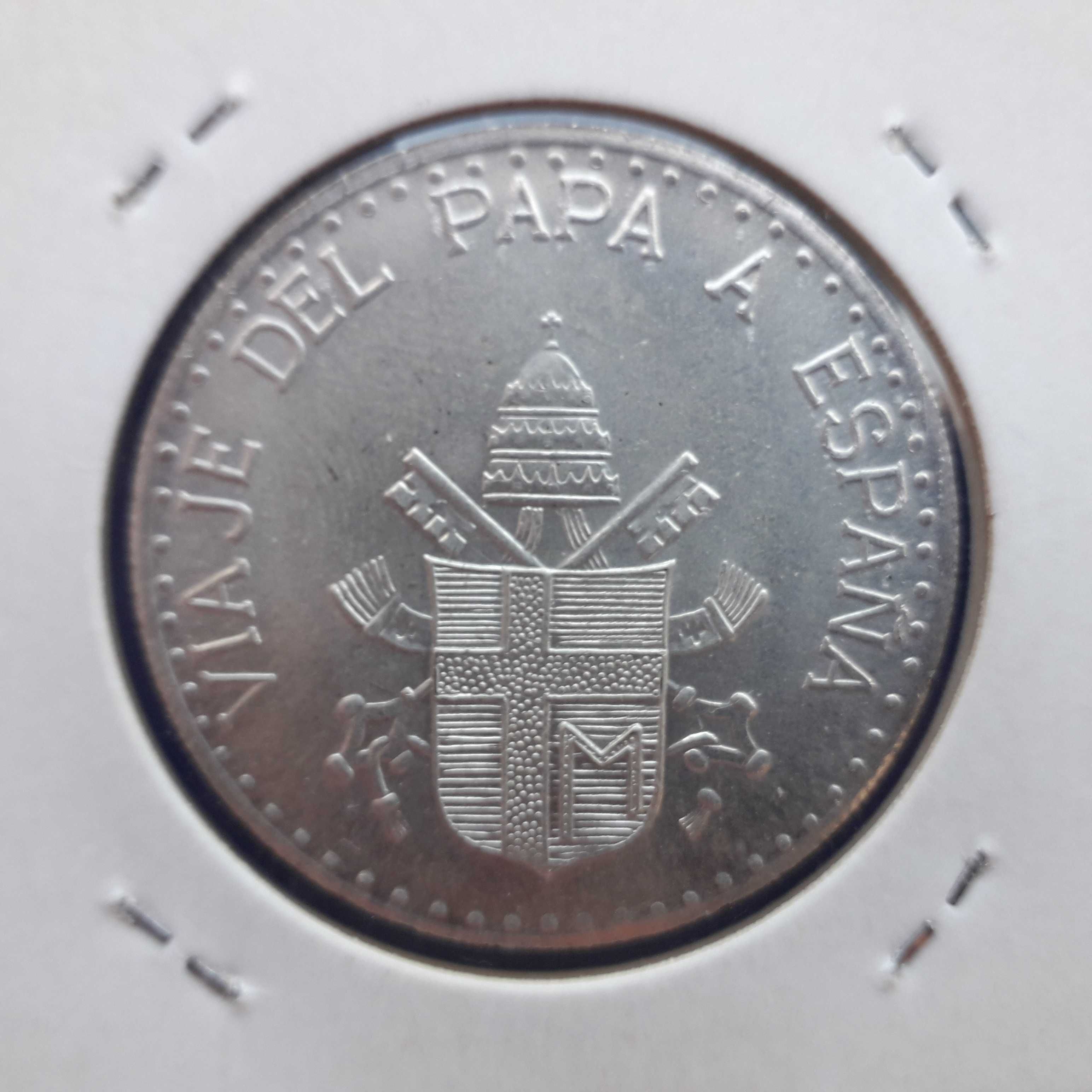 Medalha de Prata - Viagem do Papa João Paulo II  (Espanha em 1982).