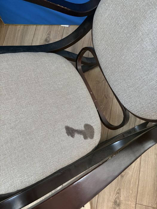 Fotel bujany ciemny brąz