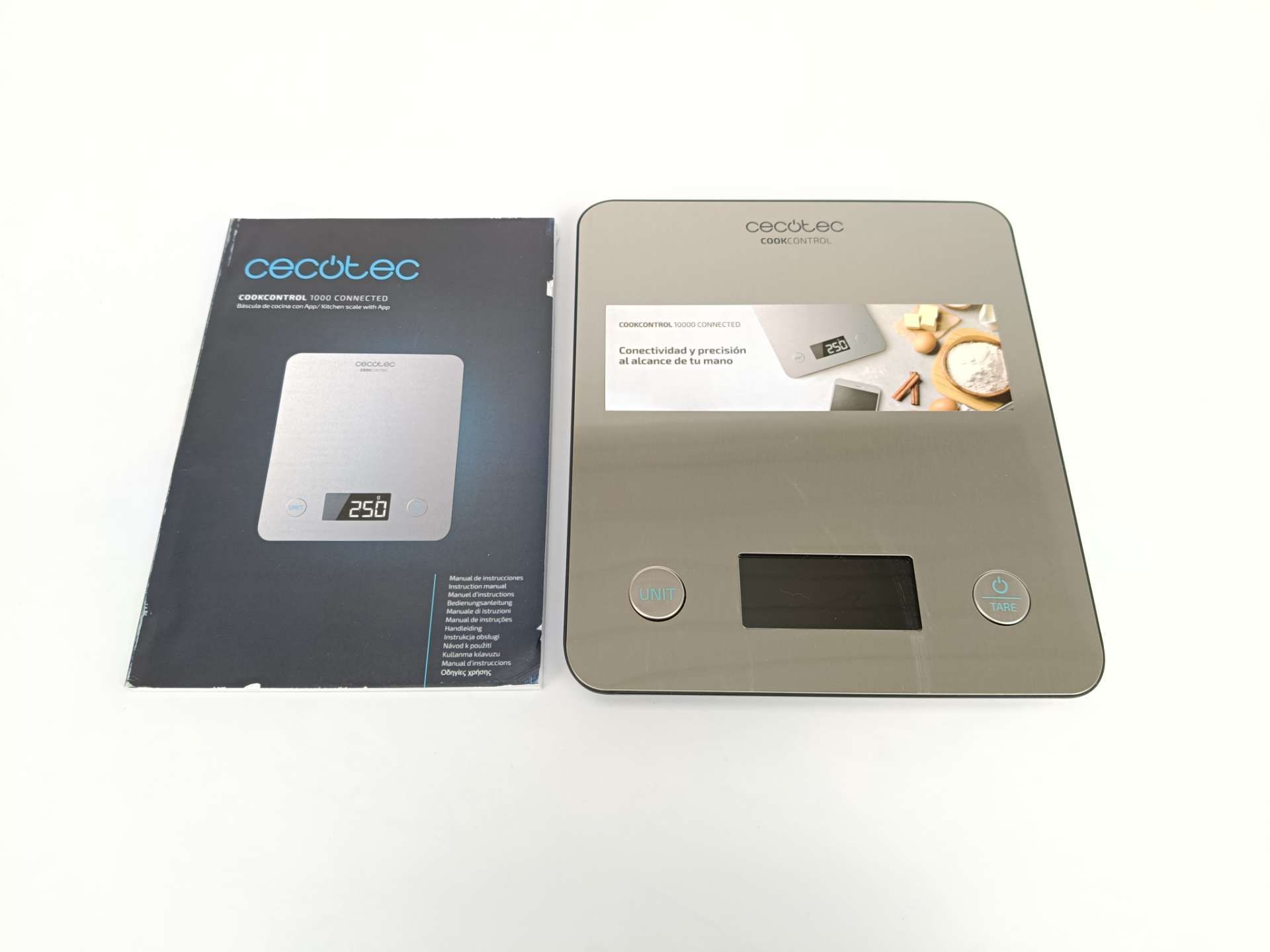 Kuchennej wagi Cecotec CookControl 10000 Connec,  wyświetlacz LCD