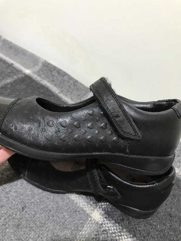 Детские кожаные туфли Clarks Кларкс 29рр оригинал черные