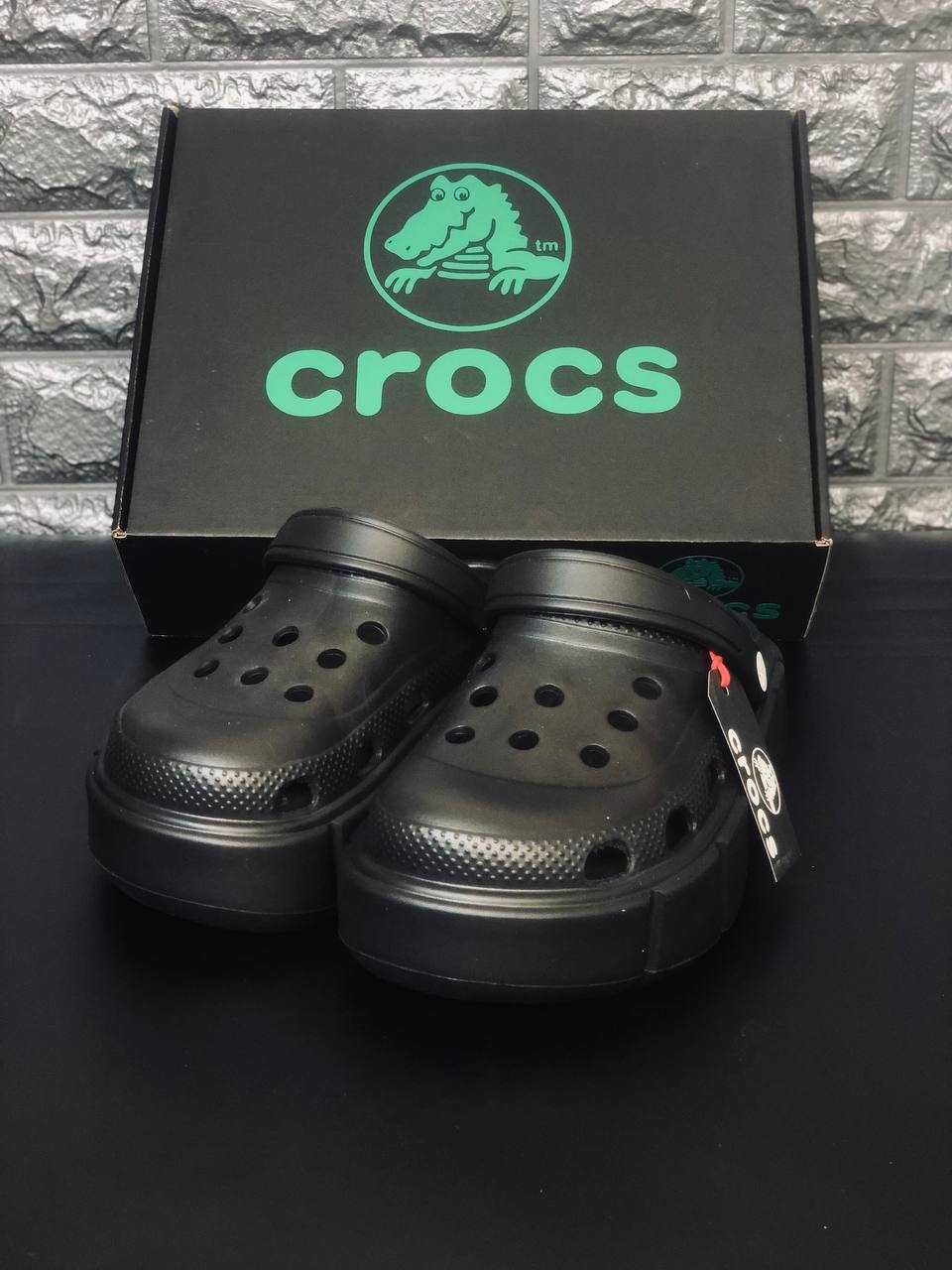 Тапочки Crocs Classic Bae Clog Black жіночі Супер цена! Крокс платформ