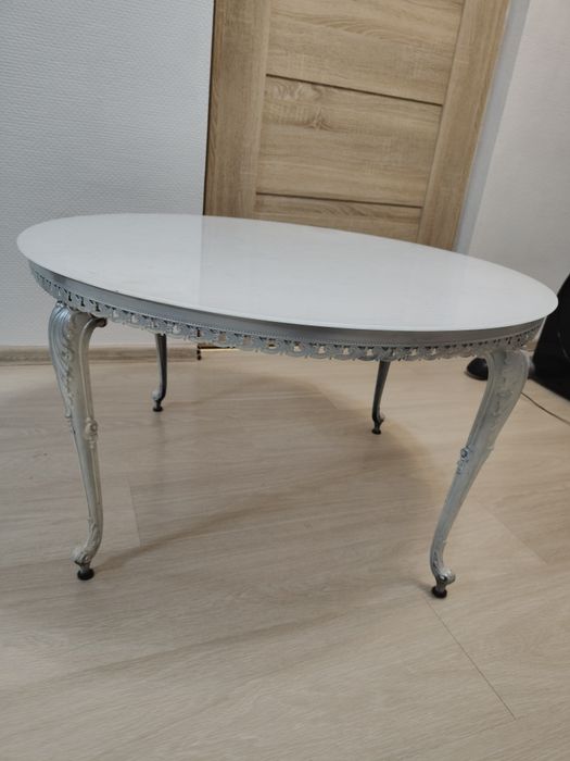 Stół szklany kawowy metalowe nogi ,,Ludwik,,